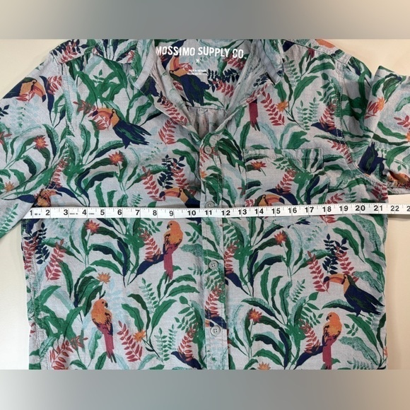 Mossimo Supply Co. Aloha Shirt Men’s Size Medium - Picture 4 of 10